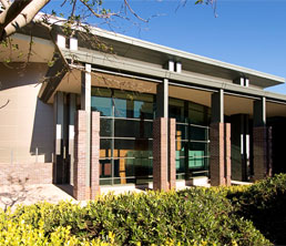 Exterior of the Gillian Moore Centre for the Performing Arts